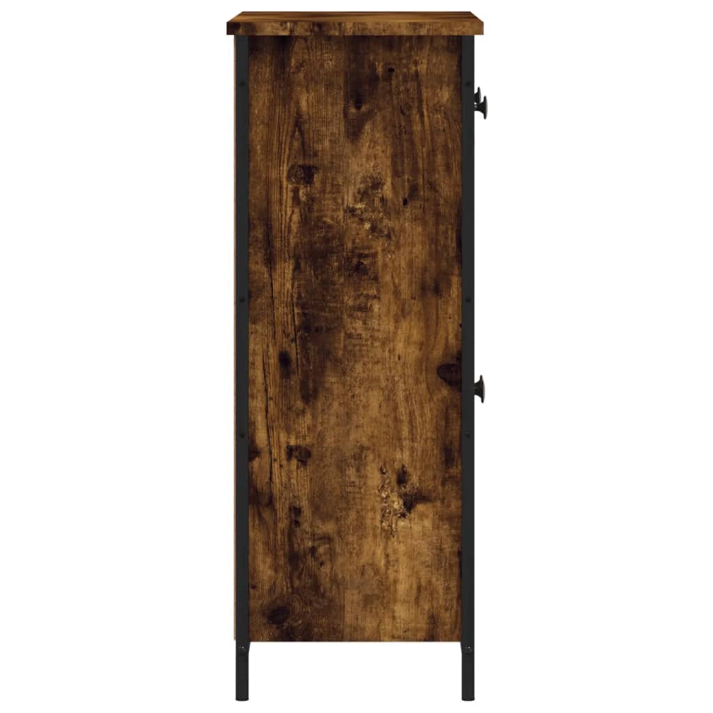 vidaXL Szafka, przydymiony dąb, 70x30x80 cm, materiał drewnopochodny