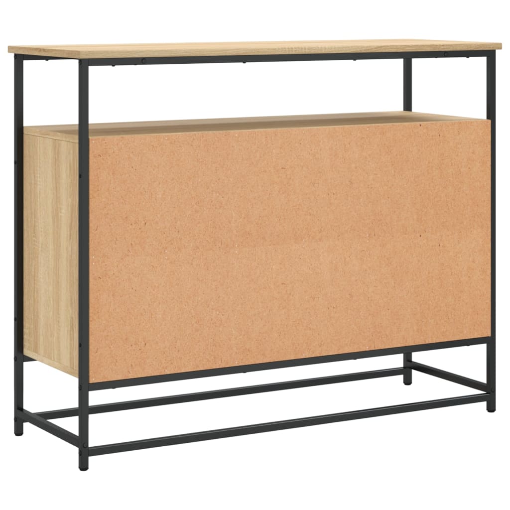 vidaXL Komoda, dąb sonoma, 100x35x80 cm, materiał drewnopochodny