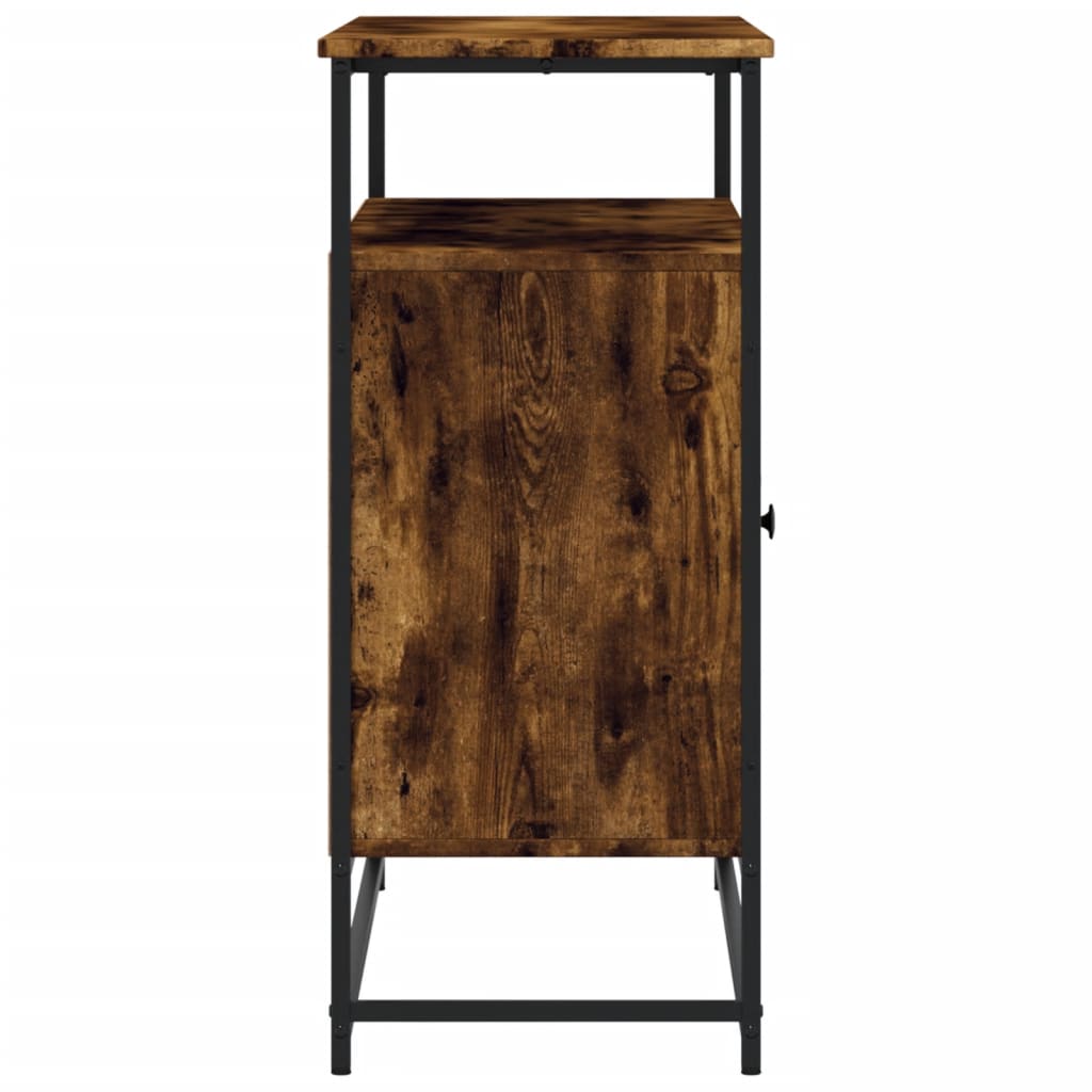 vidaXL Komoda, przydymiony dąb, 100x35x80 cm, materiał drewnopochodny