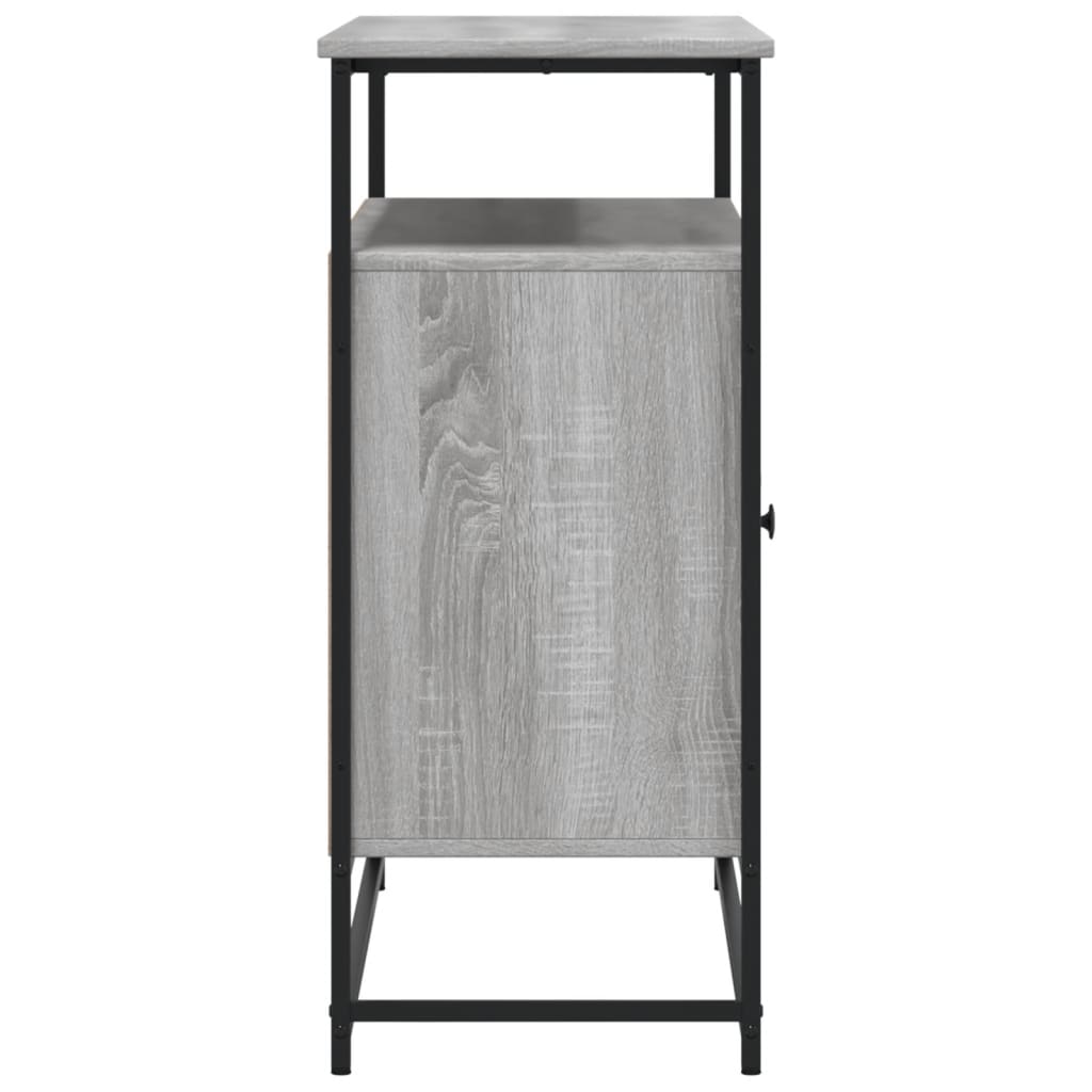vidaXL Komoda, szary dąb sonoma, 100x35x80 cm, materiał drewnopochodny