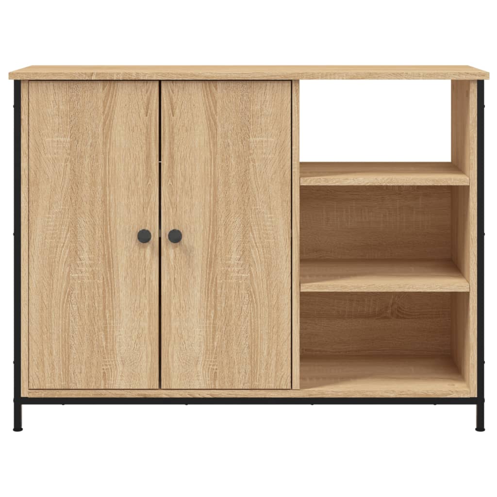vidaXL Szafka, dąb sonoma, 100x33x75 cm, materiał drewnopochodny