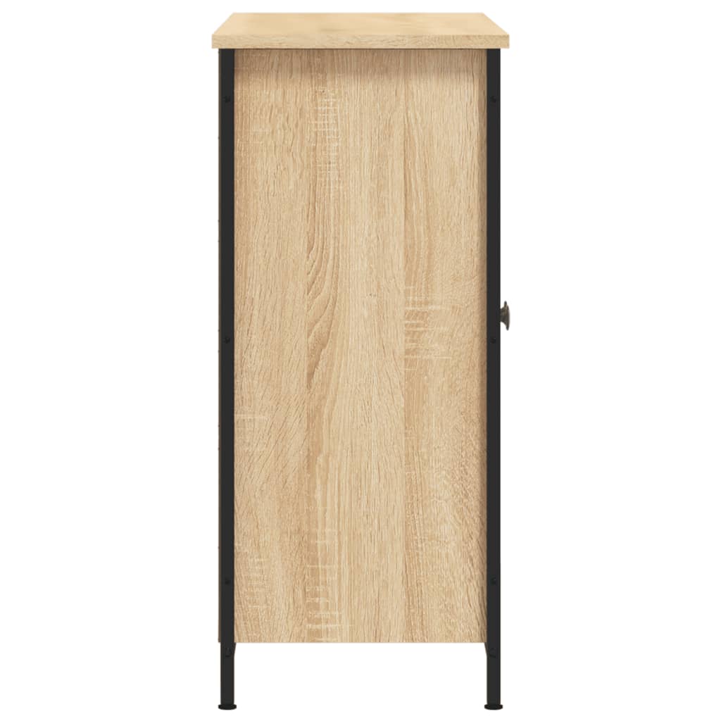 vidaXL Szafka, dąb sonoma, 100x33x75 cm, materiał drewnopochodny