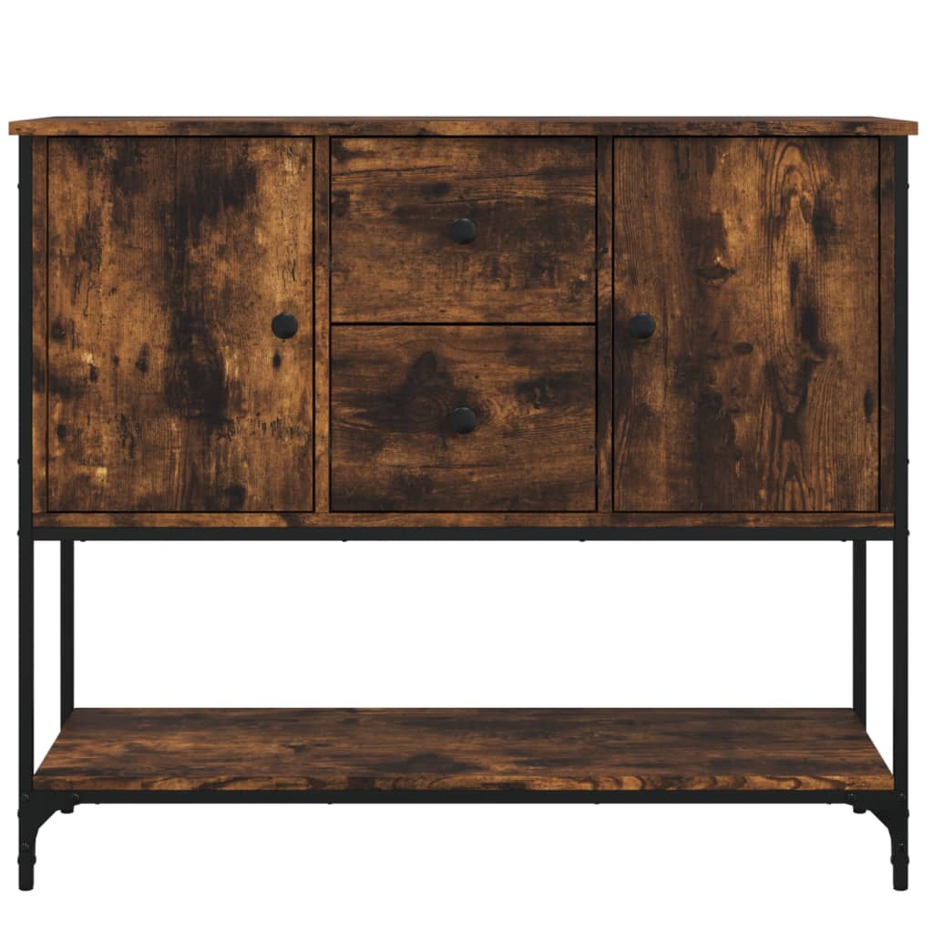 vidaXL Komoda, przydymiony dąb, 100x36x85 cm, materiał drewnopochodny