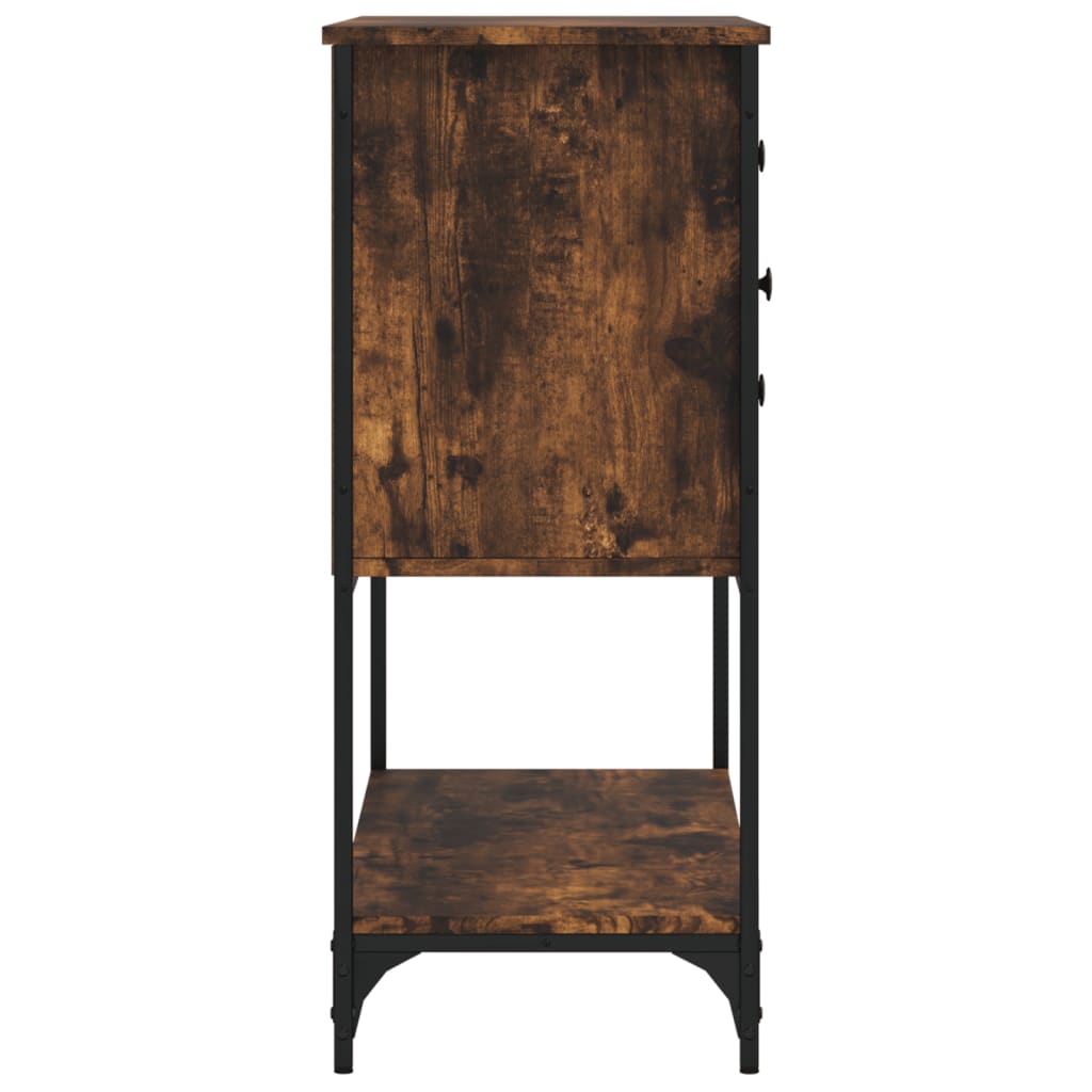 vidaXL Komoda, przydymiony dąb, 100x36x85 cm, materiał drewnopochodny