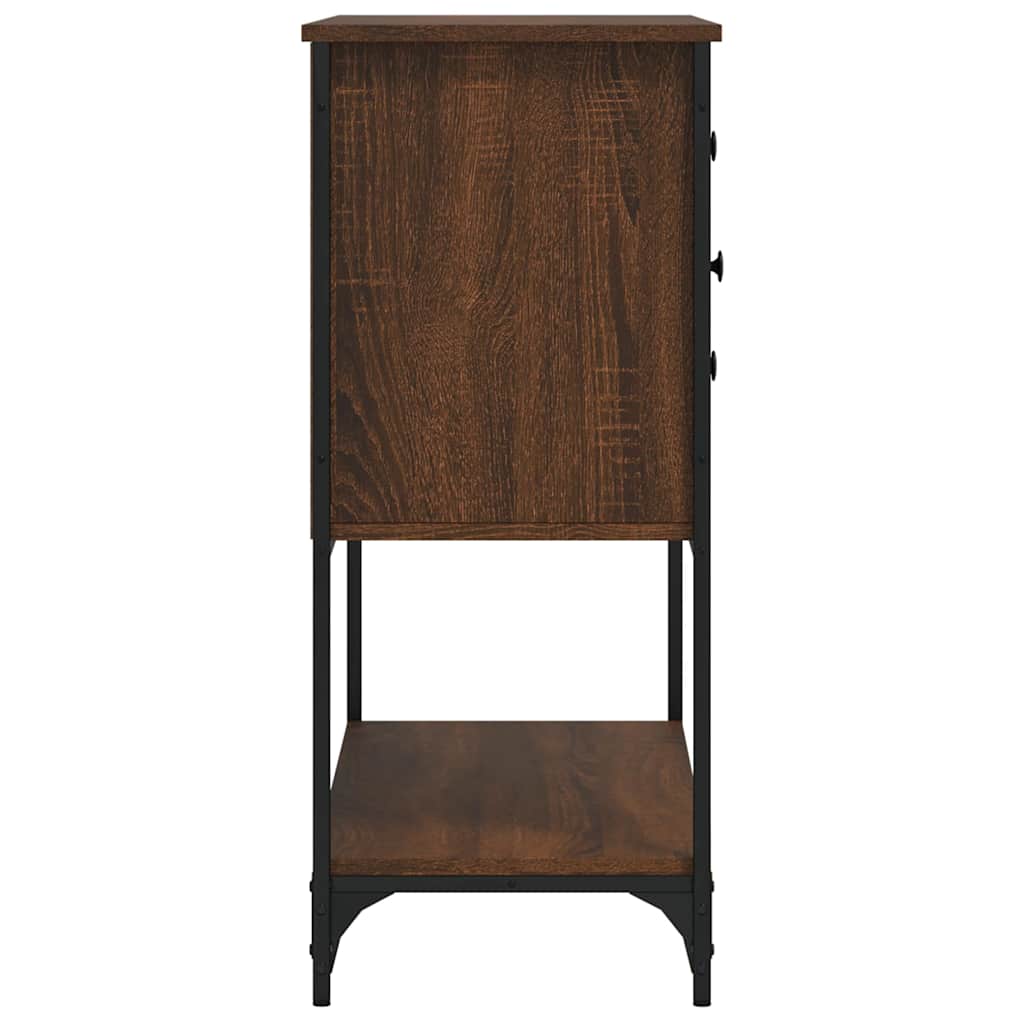 vidaXL Komoda, brązowy dąb, 100x36x85 cm, materiał drewnopochodny