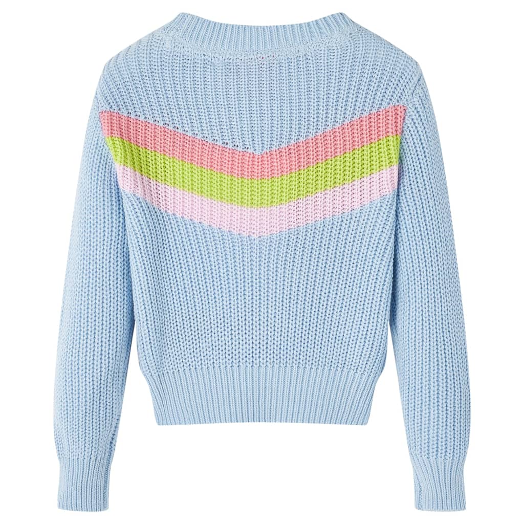 Sweter dziecięcy z dzianiny, niebieski, 104