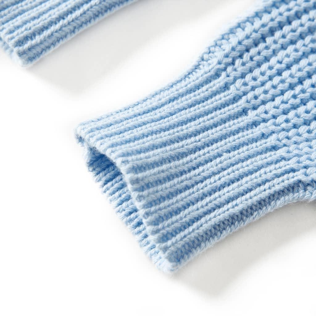 Sweter dziecięcy z dzianiny, niebieski, 104
