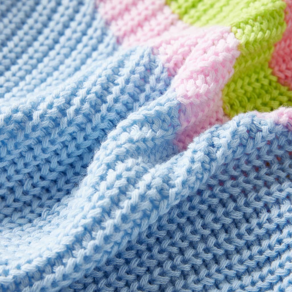 Sweter dziecięcy z dzianiny, niebieski, 104