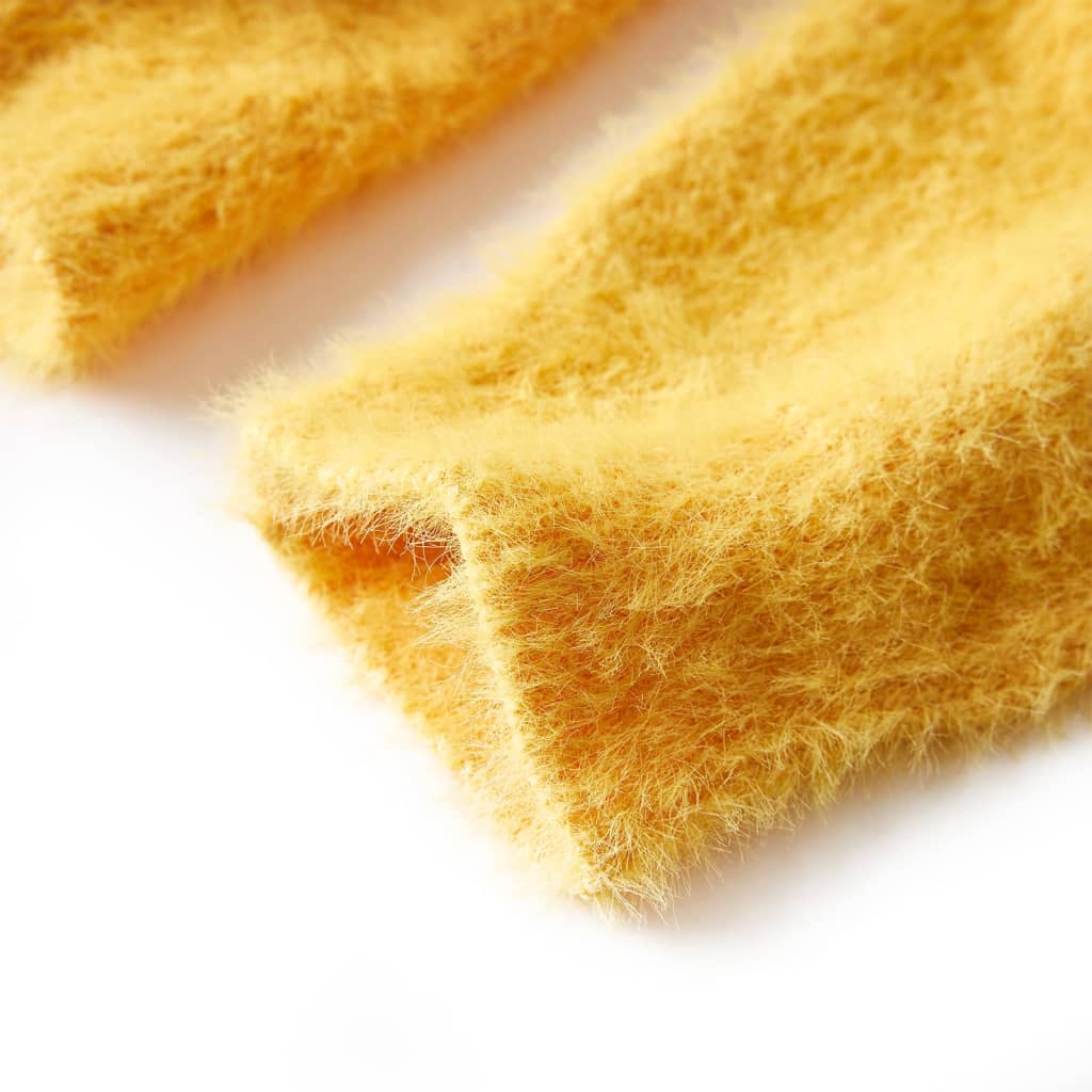 Sweter dziecięcy z dzianiny, ochra, 92