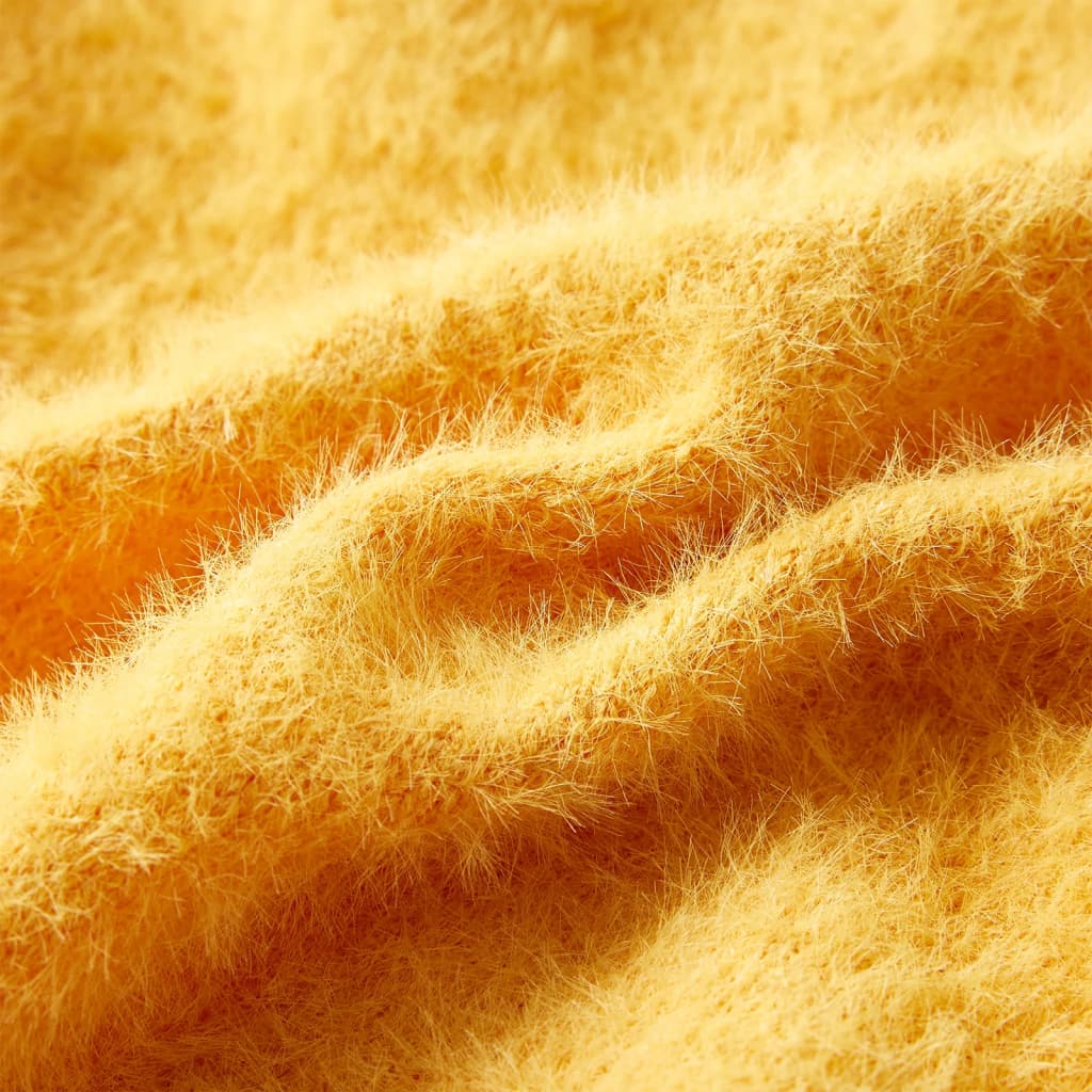 Sweter dziecięcy z dzianiny, ochra, 104