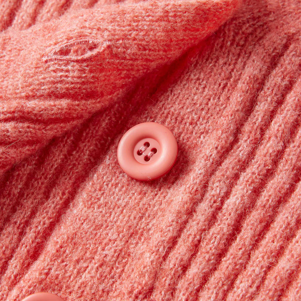 Kardigan dziecięcy z dzianiny, średni róż, 116
