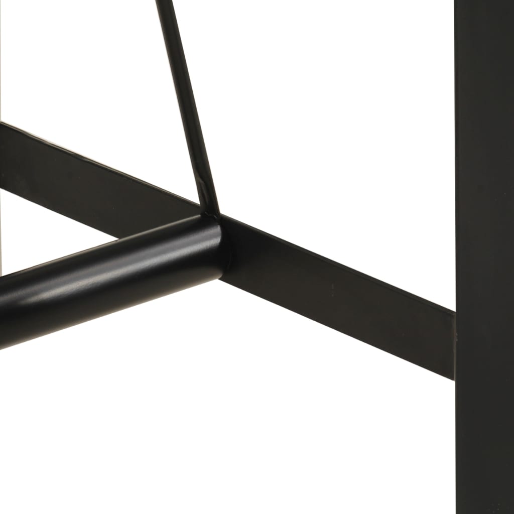 vidaXL Stolik barowy, 110x55x107 cm, lite drewno z odzysku i żelazo
