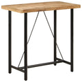 vidaXL Stolik barowy, 110x55x107 cm, lite drewno mango i żelazo