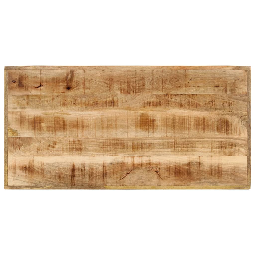 vidaXL Stolik barowy, 110x55x107 cm, lite drewno mango i żelazo