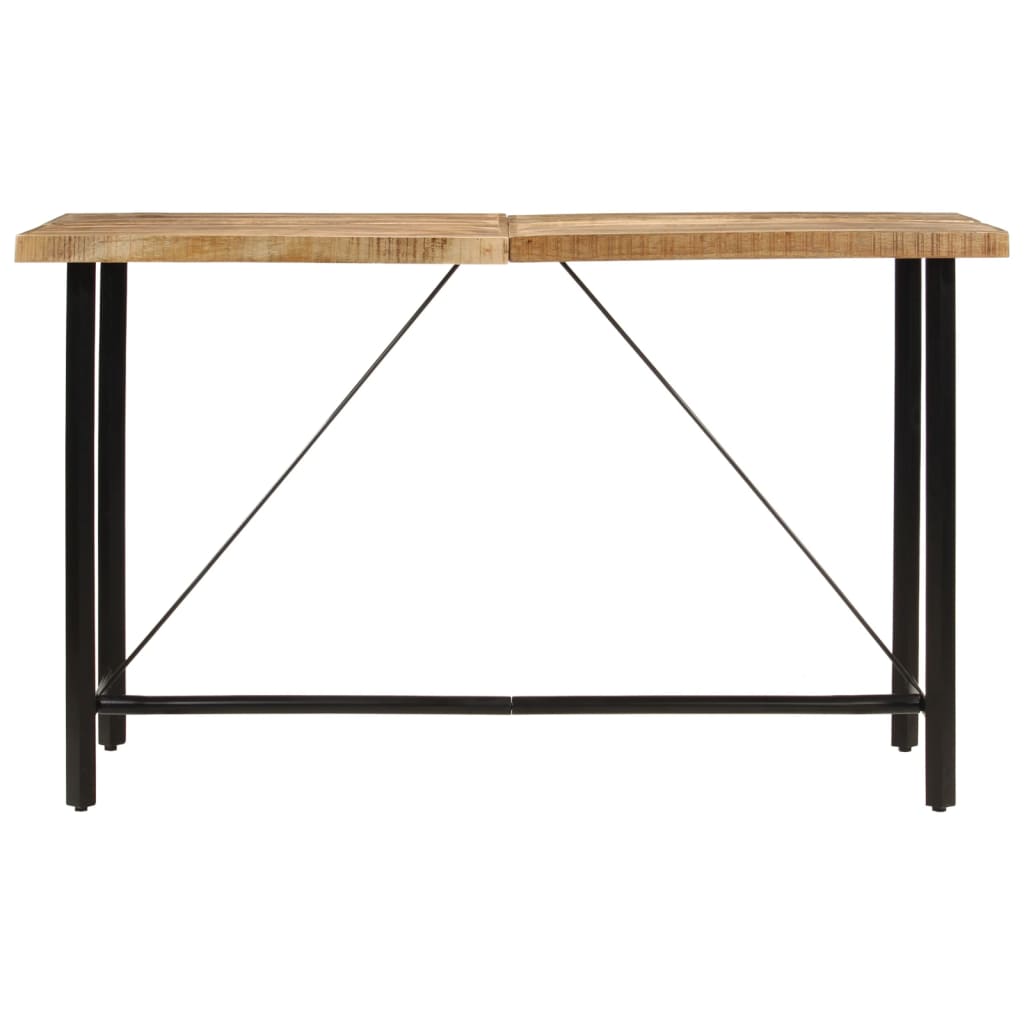 vidaXL Stolik barowy, 180x70x107 cm, lite drewno mango i żelazo