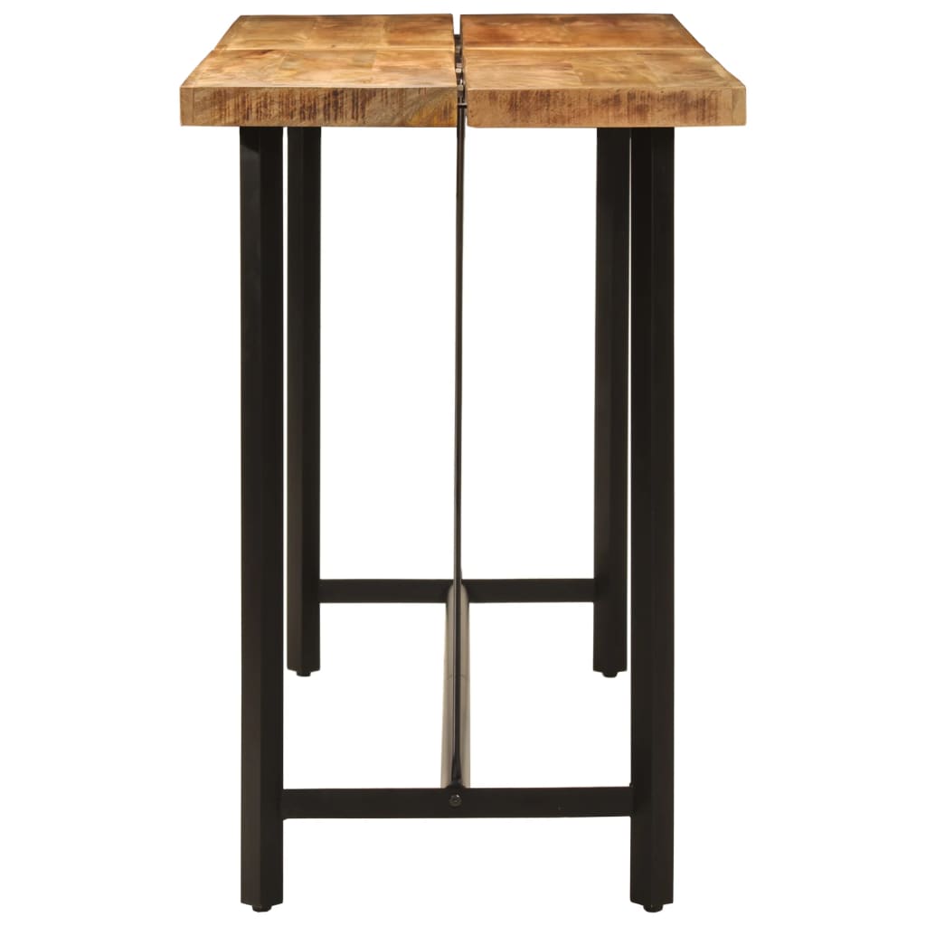 vidaXL Stolik barowy, 180x70x107 cm, lite drewno mango i żelazo