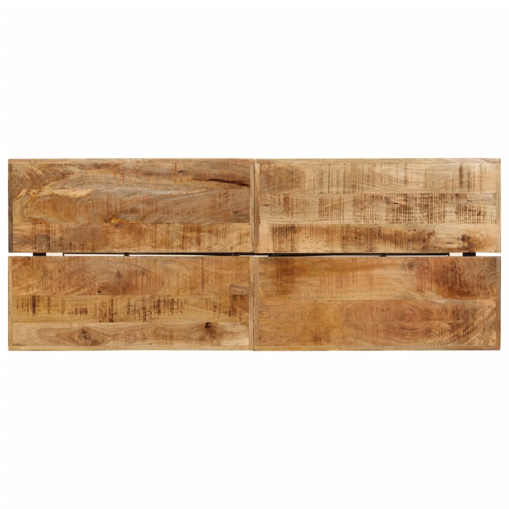 vidaXL Stolik barowy, 180x70x107 cm, lite drewno mango i żelazo