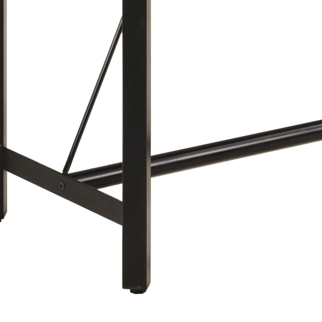 vidaXL Stolik barowy, 180x70x107 cm, lite drewno mango i żelazo