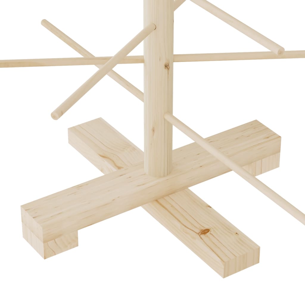 vidaXL Drewniana choinka do udekorowania, 75 cm, lite drewno sosnowe