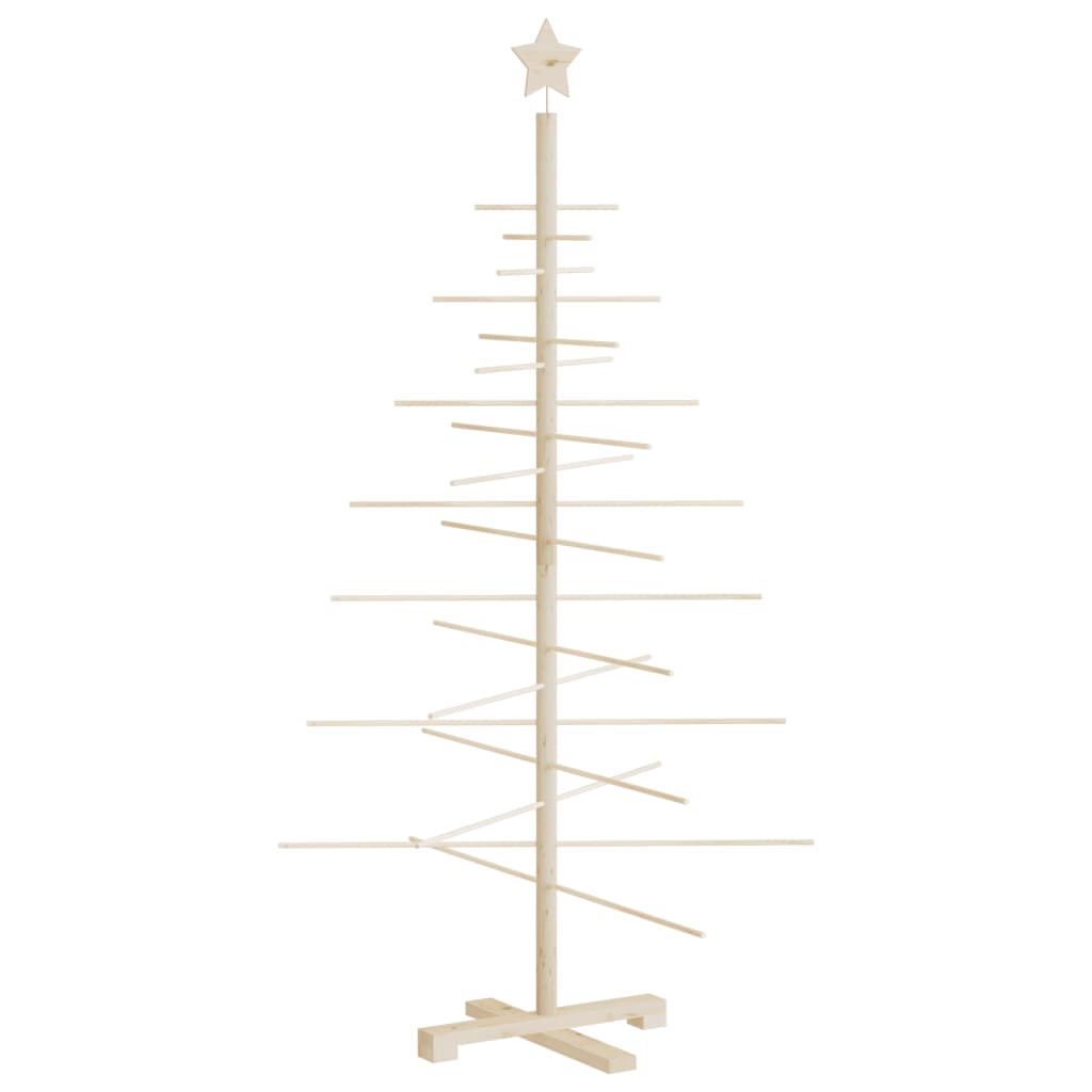 vidaXL Drewniana choinka do udekorowania, 150 cm, lite drewno sosnowe