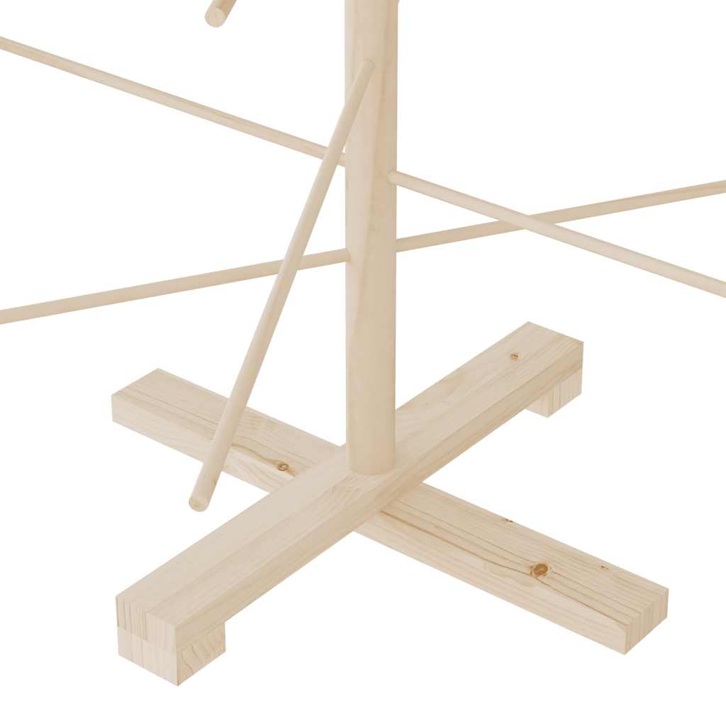 vidaXL Drewniana choinka do udekorowania, 180 cm, lite drewno sosnowe