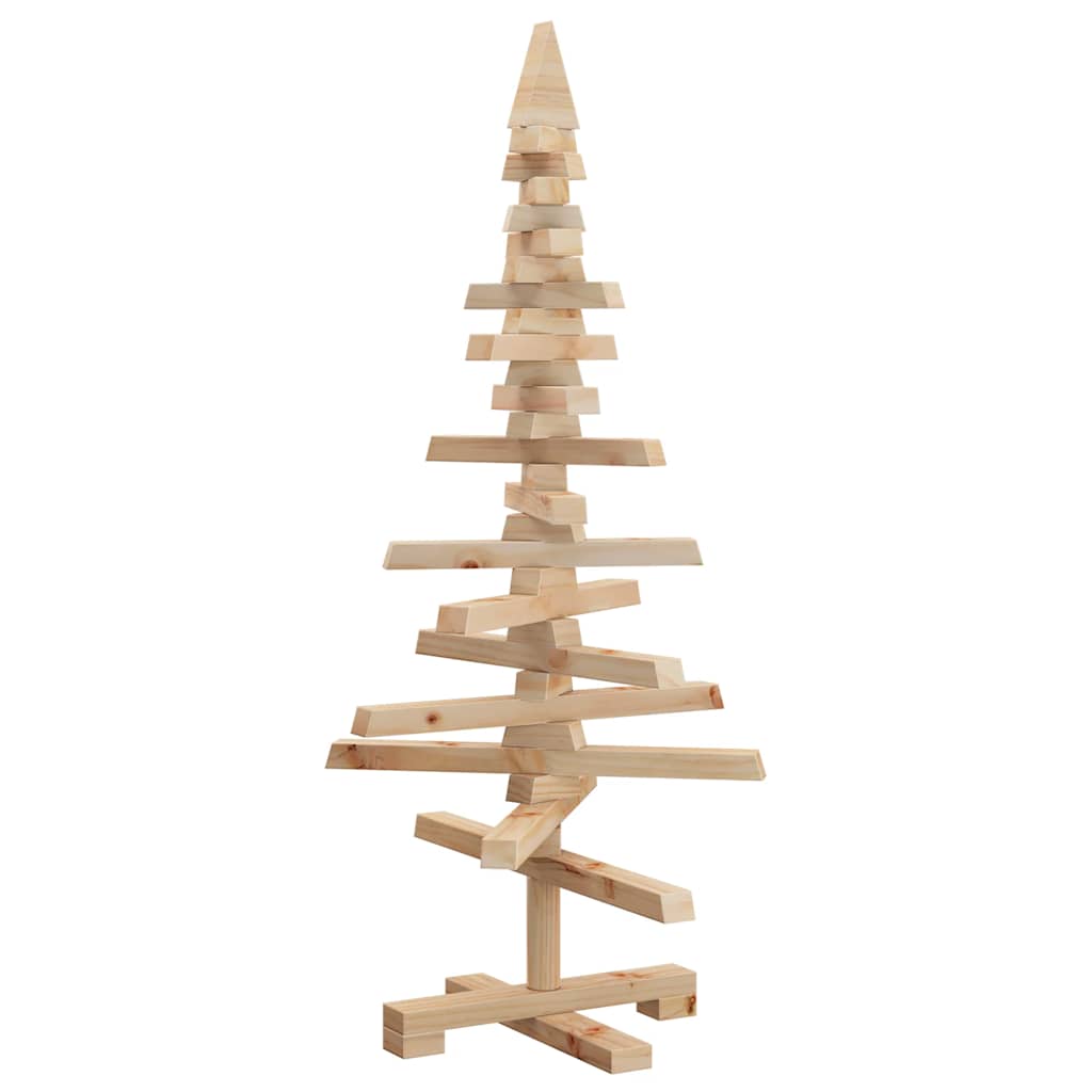 vidaXL | Drewniana choinka | naturalne 90 cm Lite drewno sosnowe