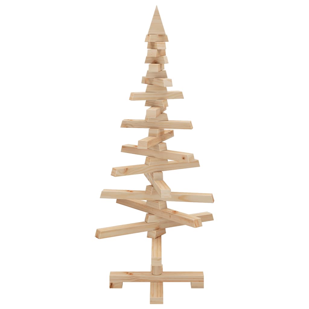 vidaXL | Drewniana choinka | naturalne 90 cm Lite drewno sosnowe