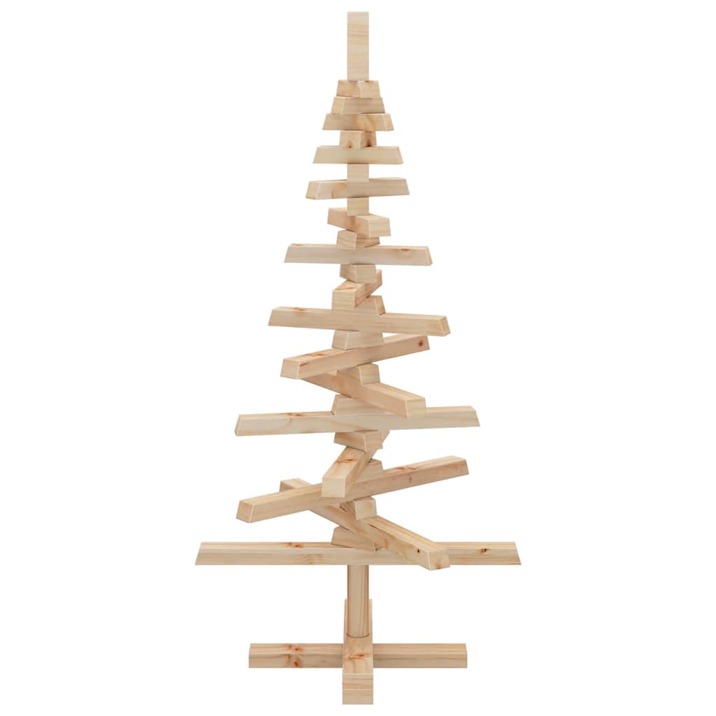vidaXL | Drewniana choinka | naturalne 90 cm Lite drewno sosnowe