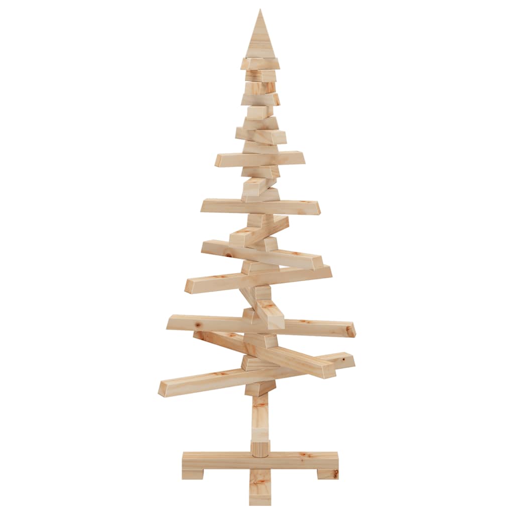 vidaXL | Drewniana choinka | naturalne 90 cm Lite drewno sosnowe
