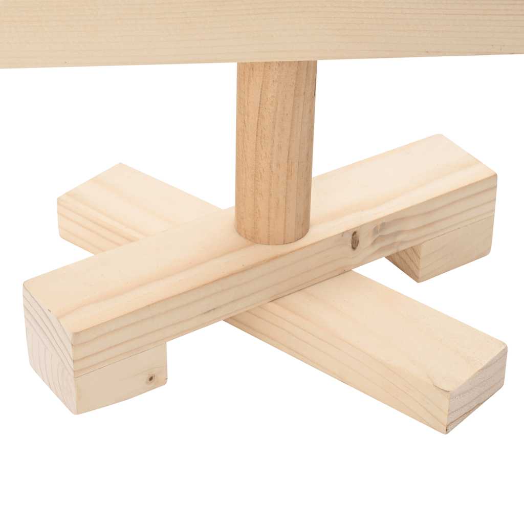 vidaXL | Drewniana choinka | naturalne 90 cm Lite drewno sosnowe