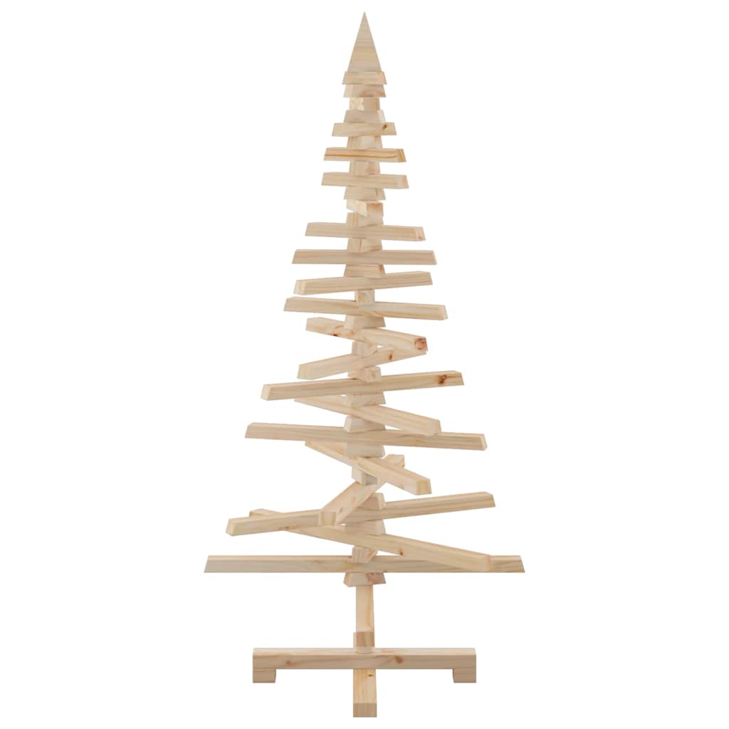 vidaXL Drewniana choinka do udekorowania, 120 cm, lite drewno sosnowe