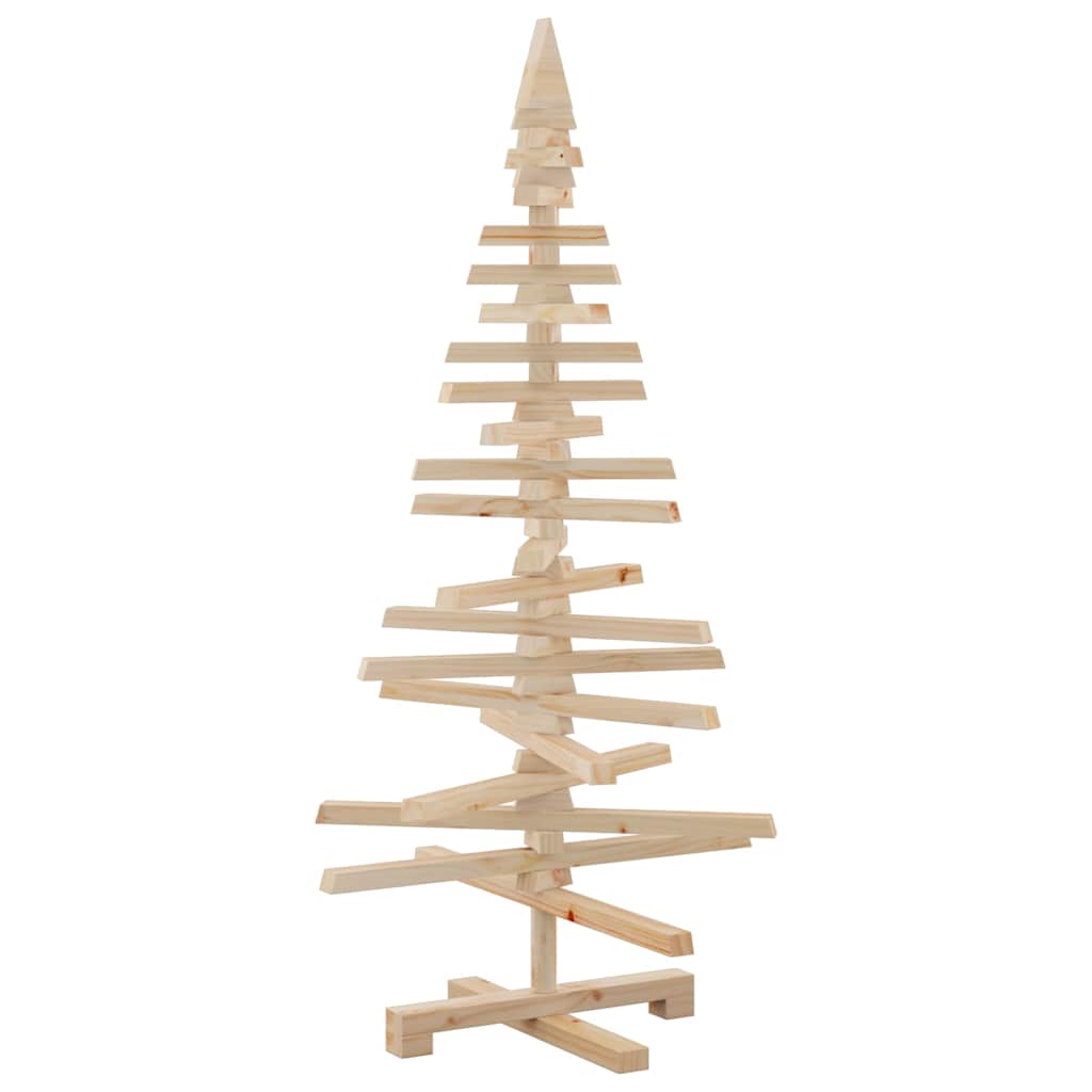 vidaXL Drewniana choinka do udekorowania, 120 cm, lite drewno sosnowe