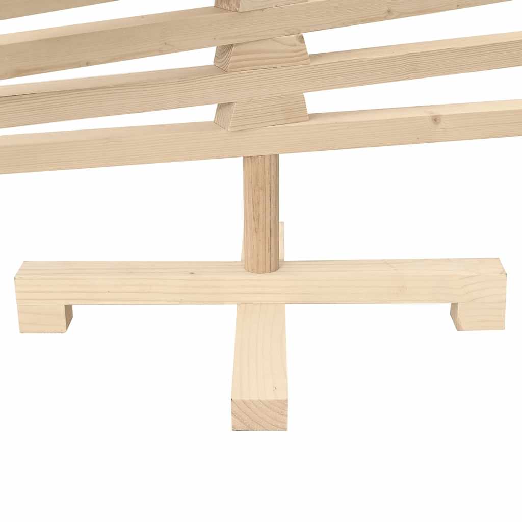 vidaXL Drewniana choinka do udekorowania, 120 cm, lite drewno sosnowe