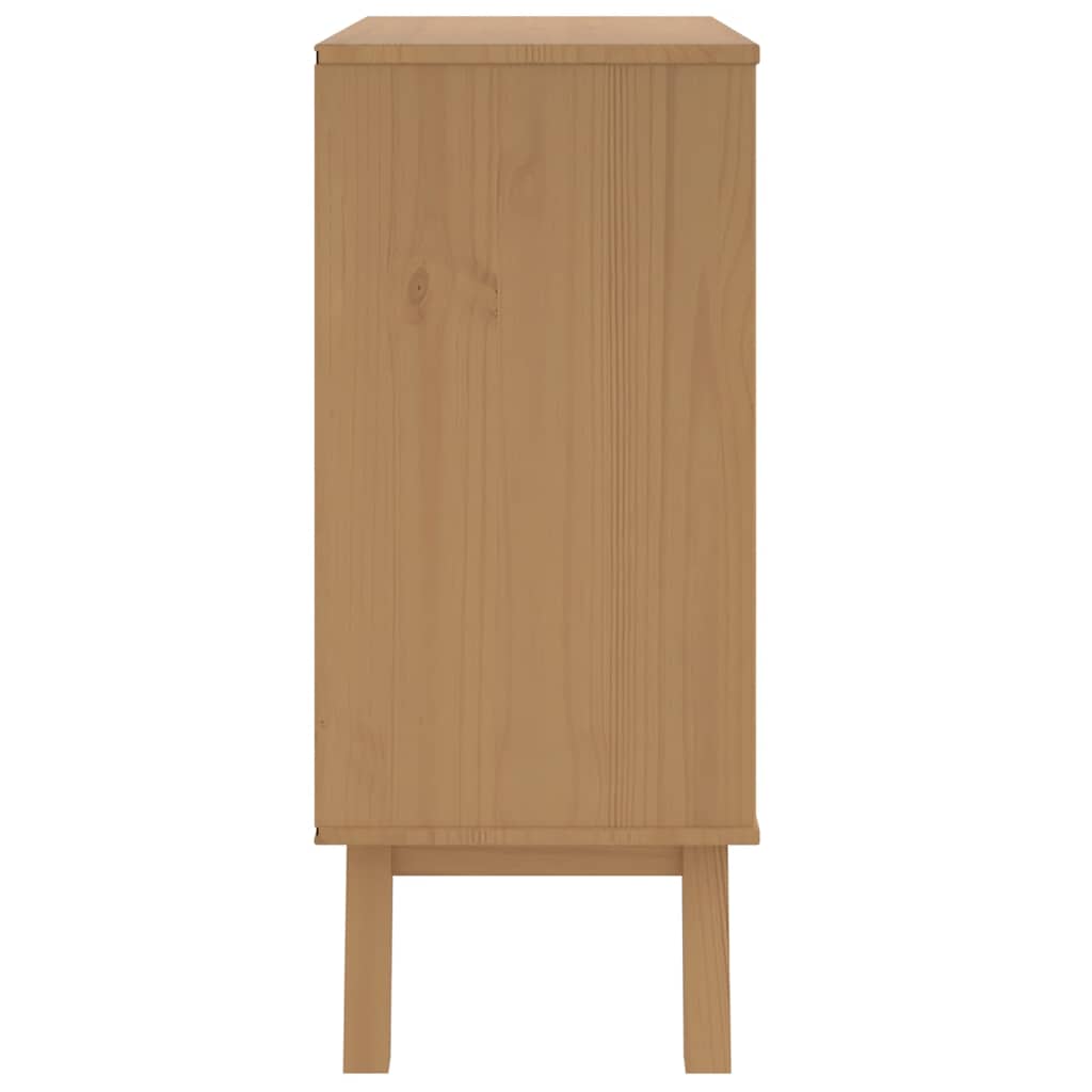 vidaXL Komoda OLDEN, brązowa, lite drewno sosnowe