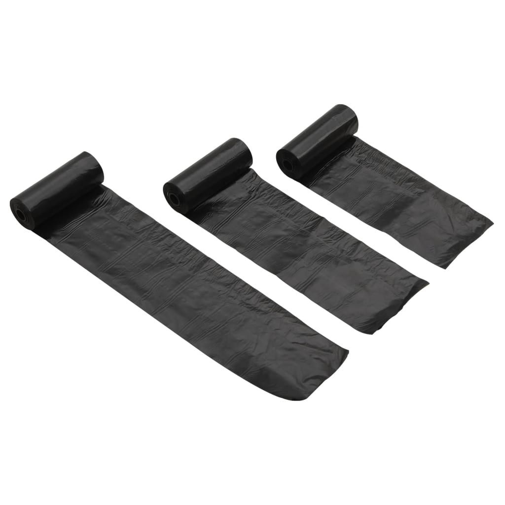 vidaXL Woreczki na psie odchody, 750 szt., czarne, 30x20 cm, PE