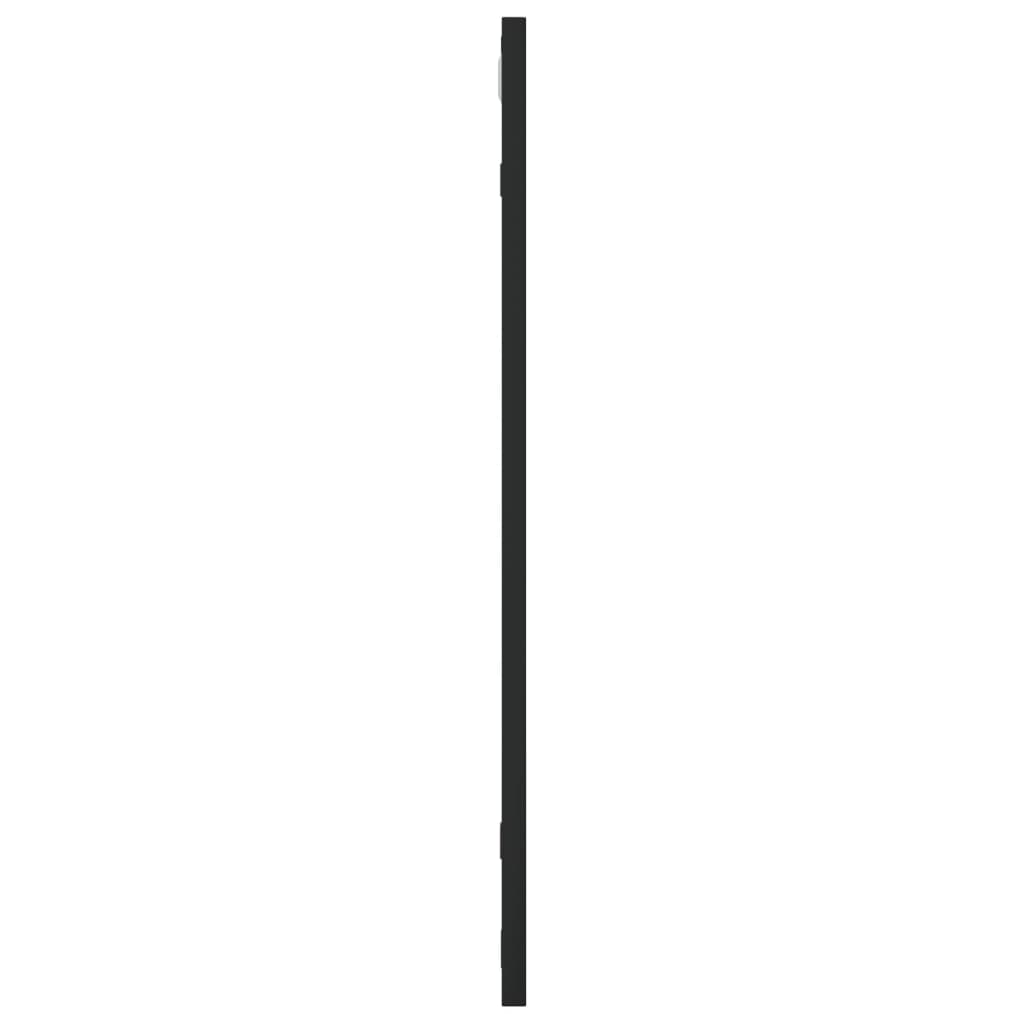 vidaXL Lustro ścienne, czarne, 60x60 cm, kwadratowe, żelazo