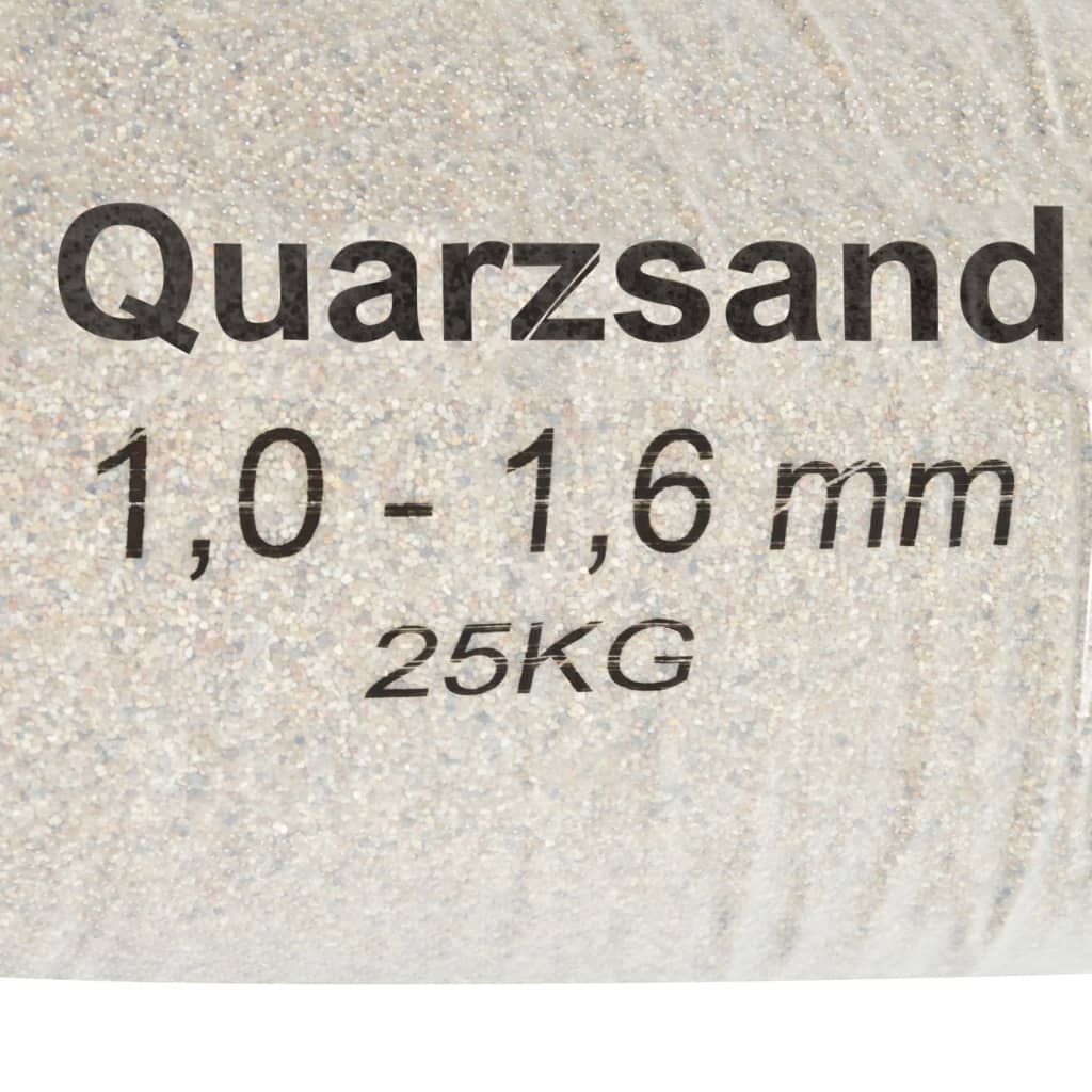 vidaXL Piasek filtracyjny, 25 kg, 1,0-1,6 mm