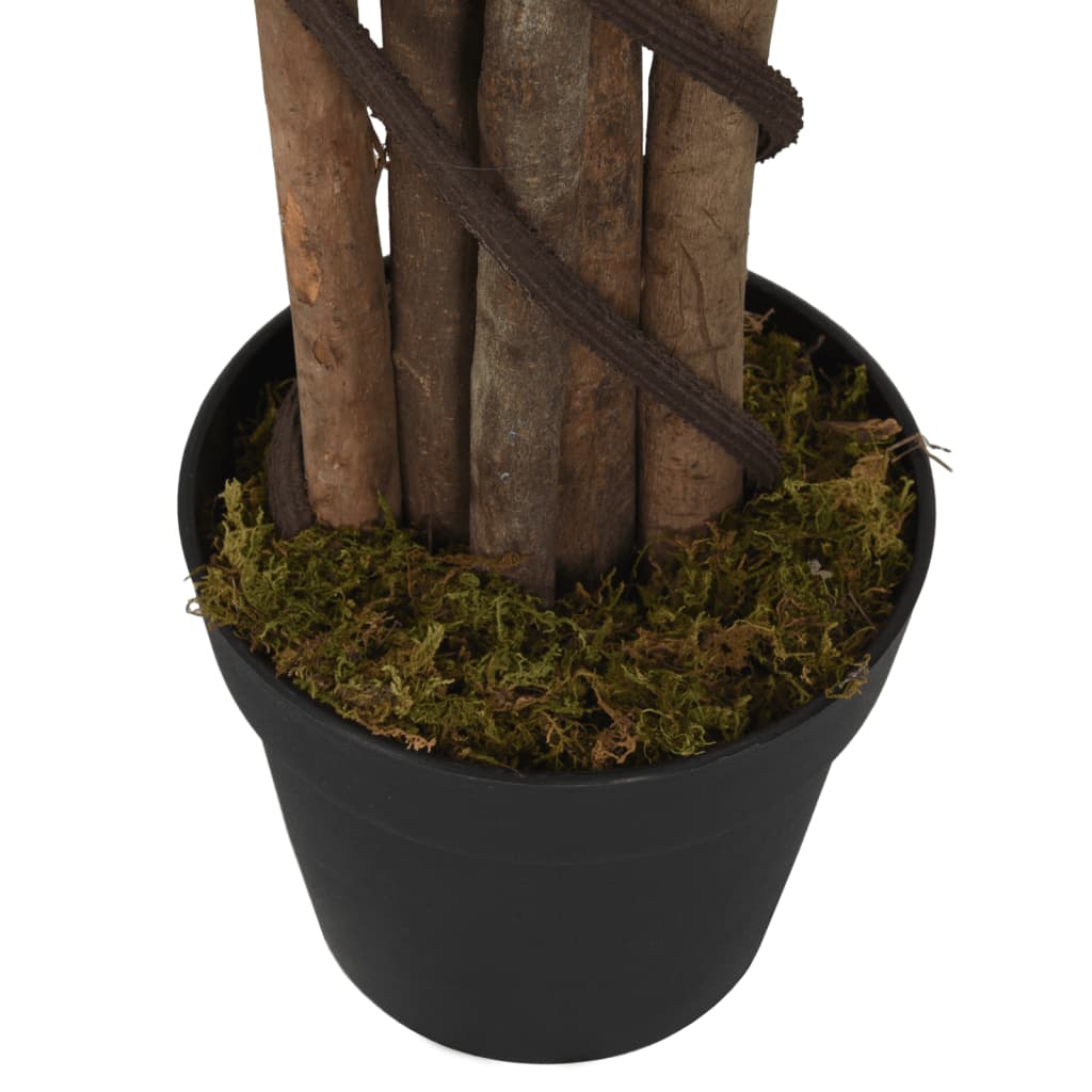 vidaXL Sztuczny figowiec dębolistny, 96 liści, 80 cm, zielony