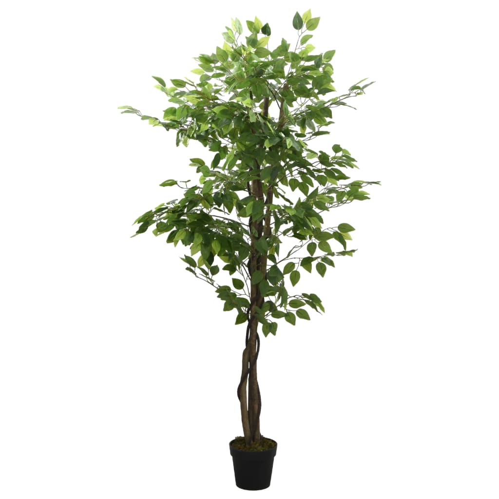 vidaXL Sztuczny fikus, 630 liści, 120 cm, zielony
