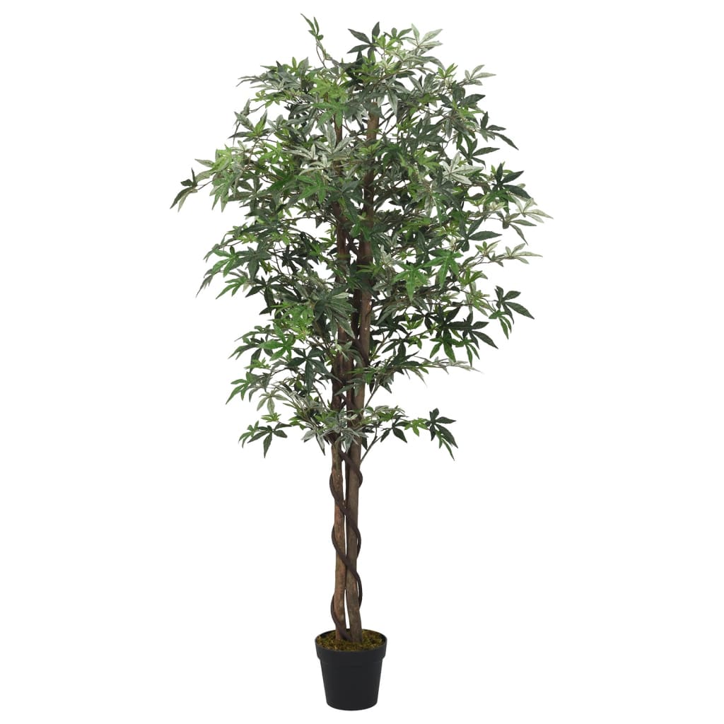 vidaXL Sztuczny klon, 336 liści, 120 cm, zielony