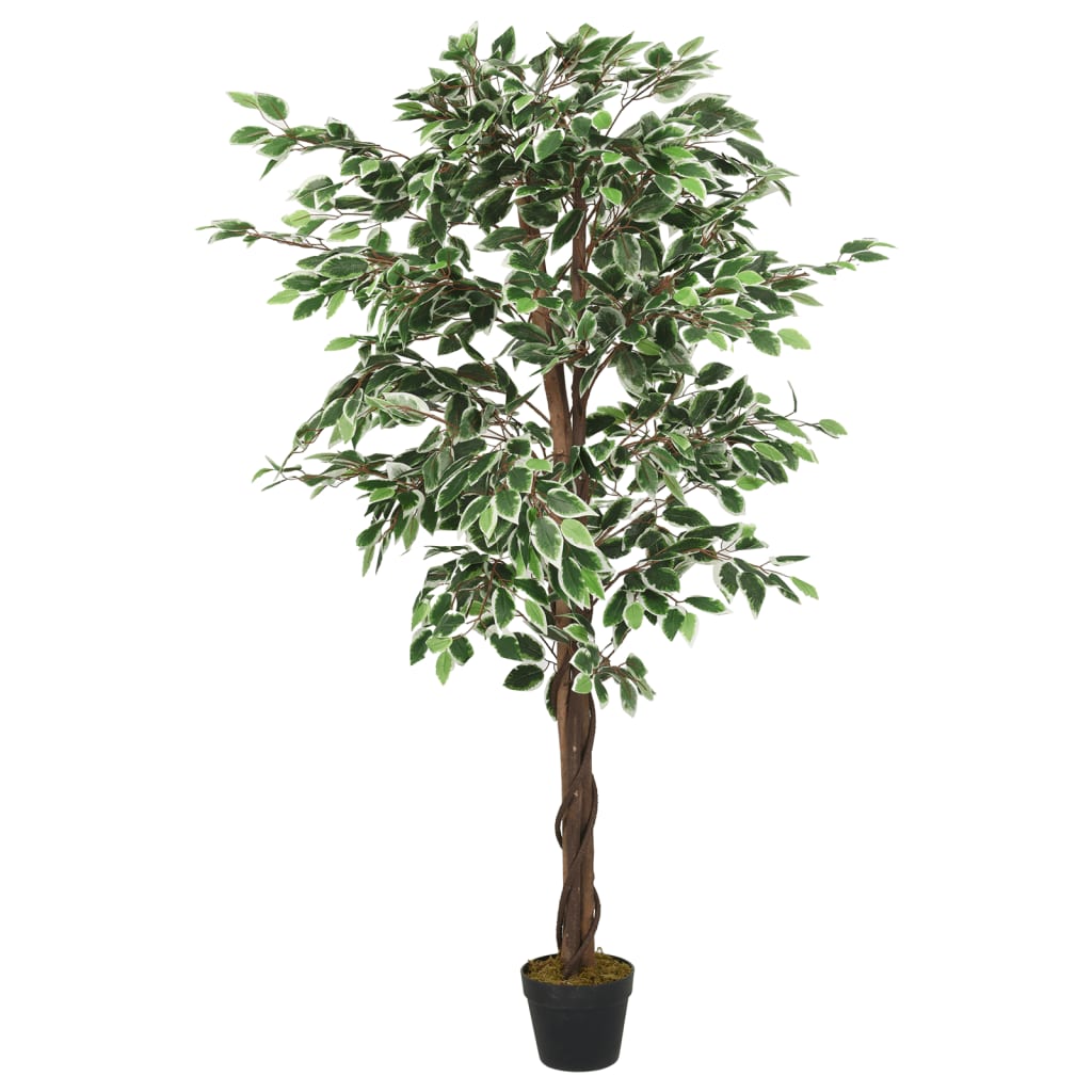 vidaXL Sztuczny fikus, 378 listków, 80 cm, zielony