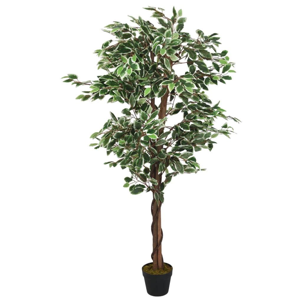 vidaXL Sztuczny fikus, 1260 liści, 200 cm, zielony