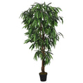 vidaXL Sztuczne drzewko mango, 900 liści, 180 cm, zielone