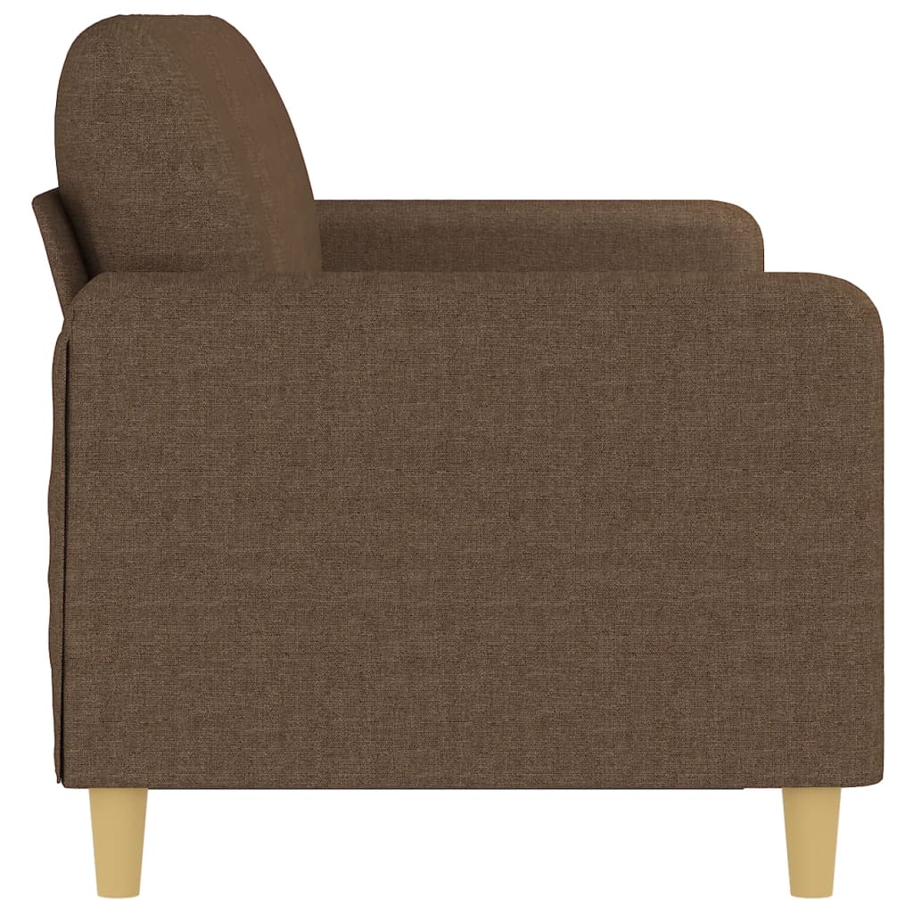 vidaXL Sofa 3-osobowa, brązowa, 180 cm, tapicerowana tkaniną