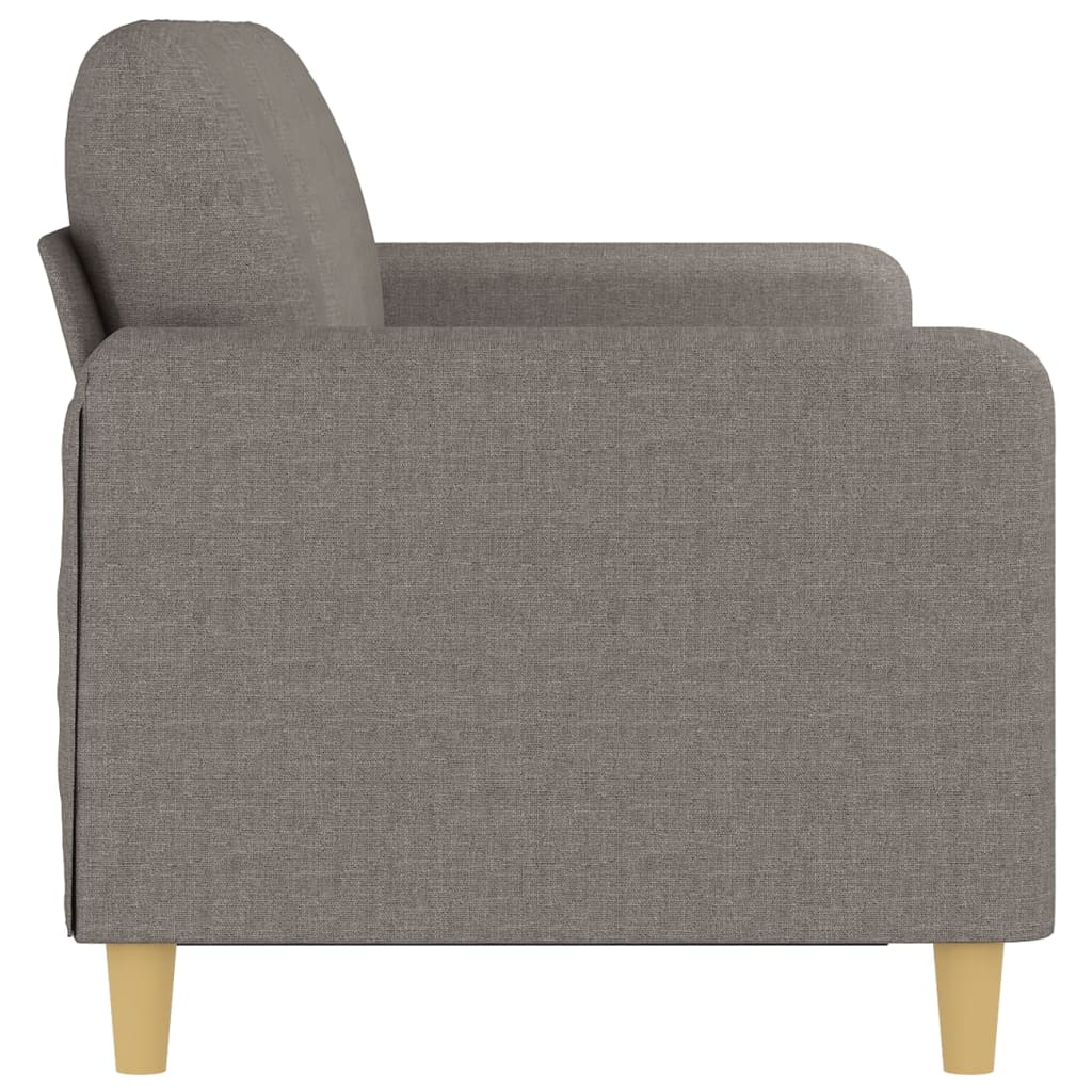 vidaXL Sofa 3-osobowa, kolor taupe, 180 cm, tapicerowana tkaniną