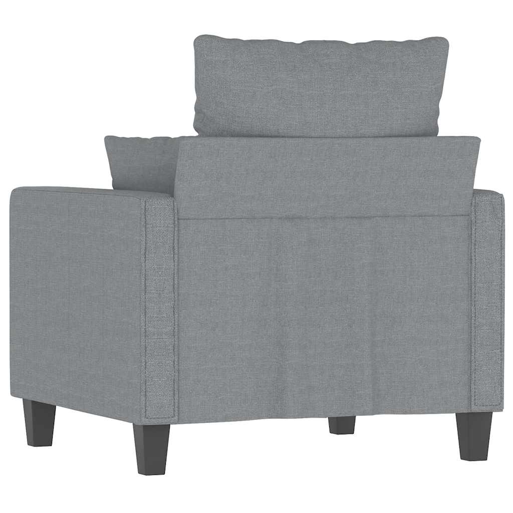 vidaXL 2-osobowa sofa, szary, 140 cm, sztuczna skóra