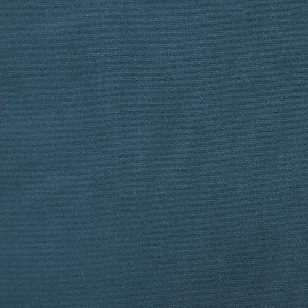 vidaXL Sofa 2-osobowa, niebieski, 120 cm, tapicerowana aksamitem