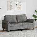 vidaXL Sofa 3-osobowa, ciemnoszara, 180 cm, obita aksamitem