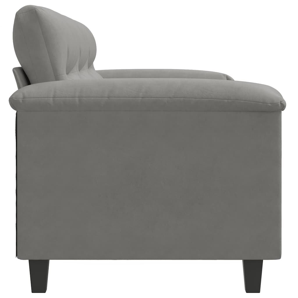 vidaXL 3-osobowa sofa, ciemnoszary, 180 cm, tapicerowana mikrofibrą