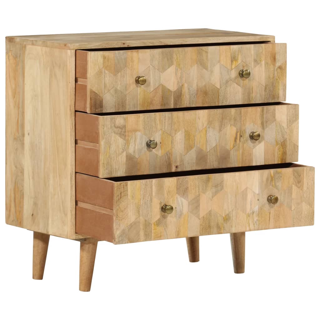 vidaXL Komoda, 70x35x70 cm, lite drewno mango
